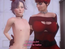 Animation shemale milf fucks obedient guy in the anal, hot futanari sex