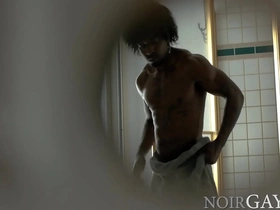 Spying on bbc's hot shower and caught